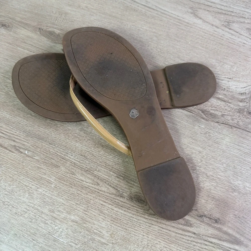 Tory Burch Brown and‎ Tan Leather Sandals